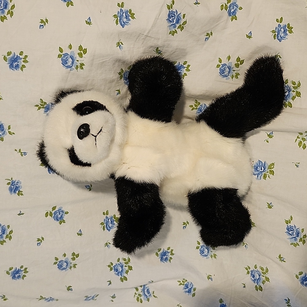 Ty Panda Stuffed Animal - Black and White